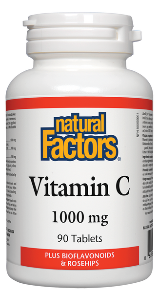 Natural Factors Vitamin C 500Mg · Plus Bioflavonoids & Rosehips 90 Tablets