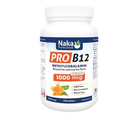 Naka Pro B12 1000mcg 200 Sublingual Tablets