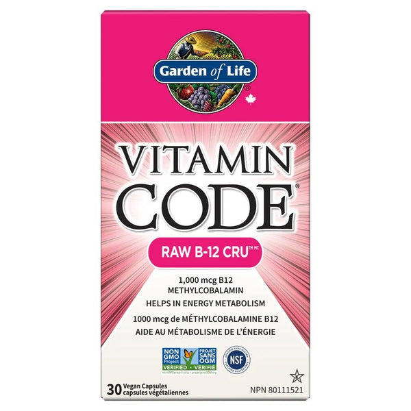 Garden of Life Vitamin Code Raw B-12 30 Caps