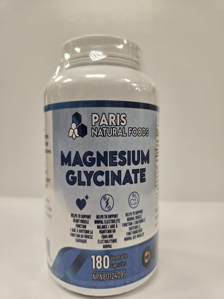Paris Natural Foods Magesium Glycinate 180caps