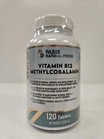 Parns Natural Foods B12 Methylcobalamin 1000mcg 120tabs