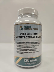 Parns Natural Foods B12 Methylcobalamin 1000mcg 120tabs