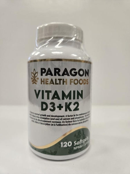 Paragon Health Foods Vitamin D3 and K2 120softgels