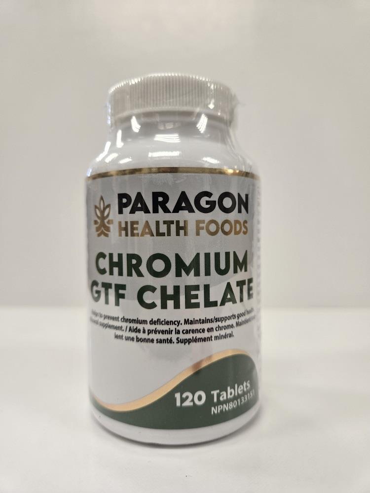 Paragon Health Foods Chromium GTF - Chelate 120tabs