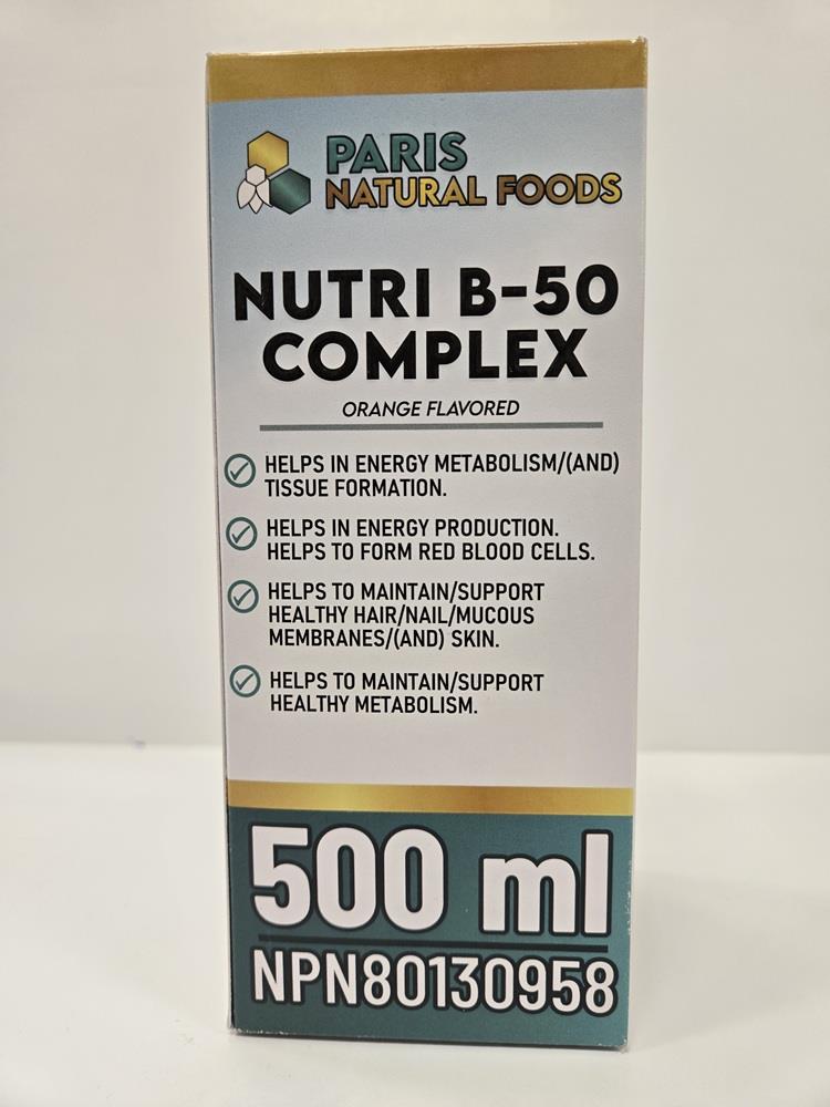Paris Natural Foods Nutri B50 Complex 500ml