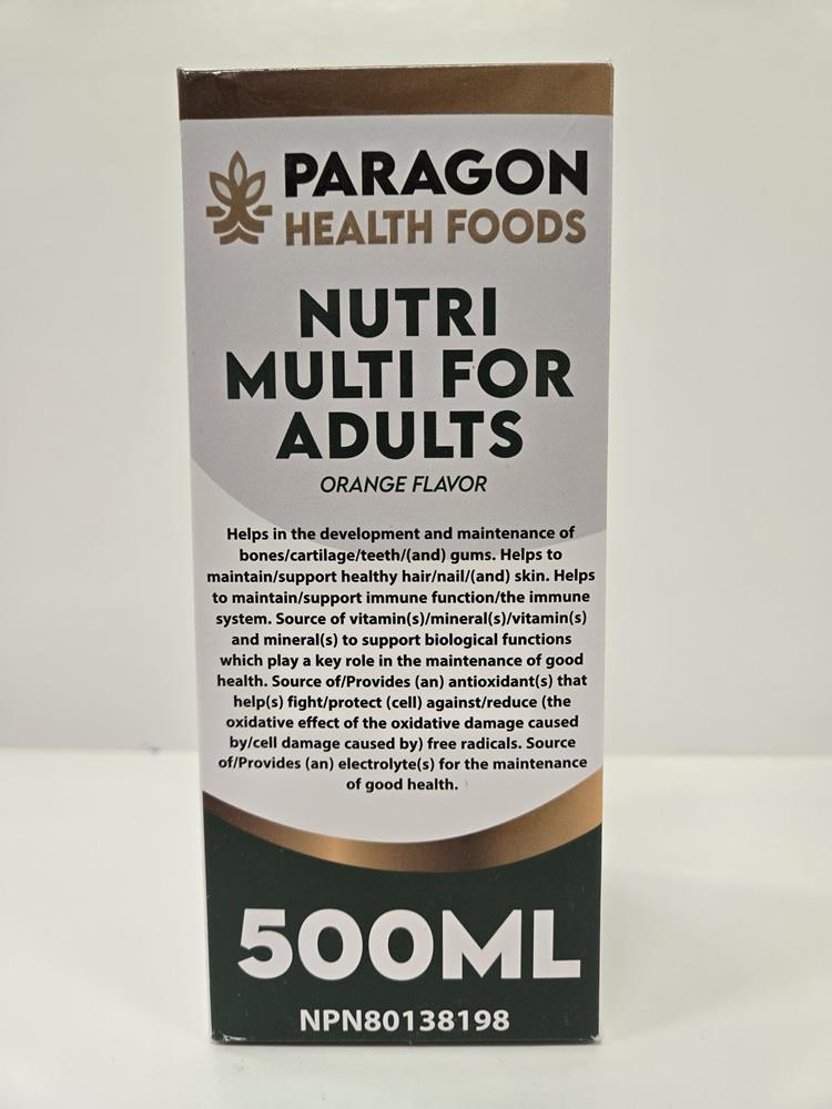 Paragon Health Foods Nutri Multi for Adults 500ml