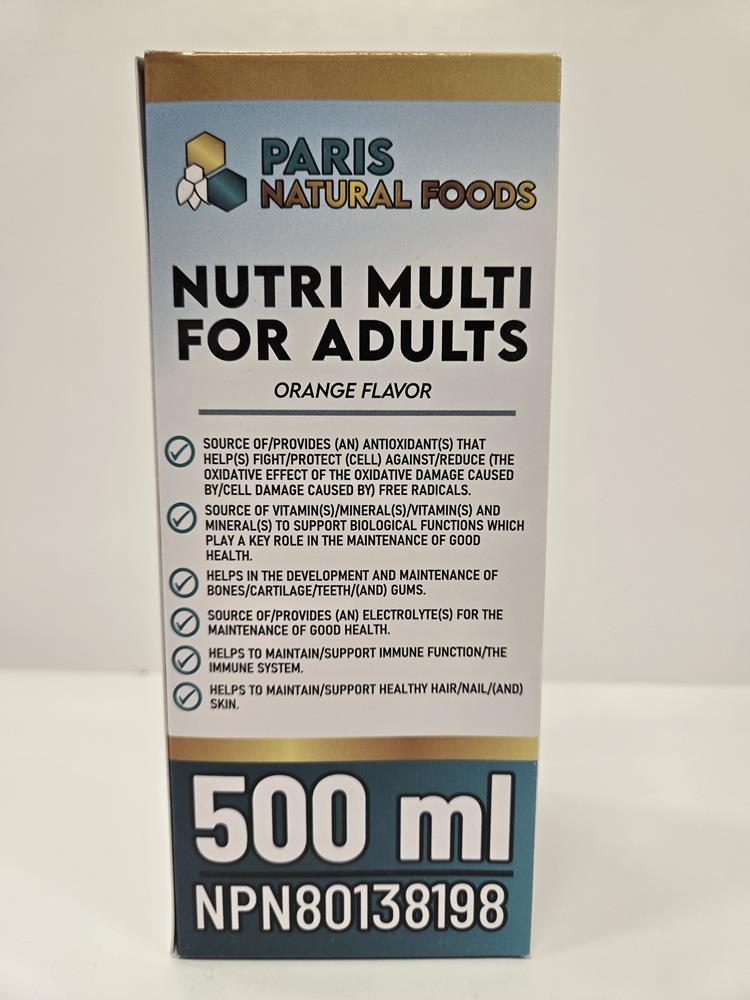 Paris Natural Foods Nutri Multi for Adults 500ml