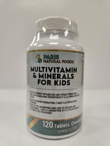 Paris Natural Foods Multivitamin and Mineral For Kids 120 chews