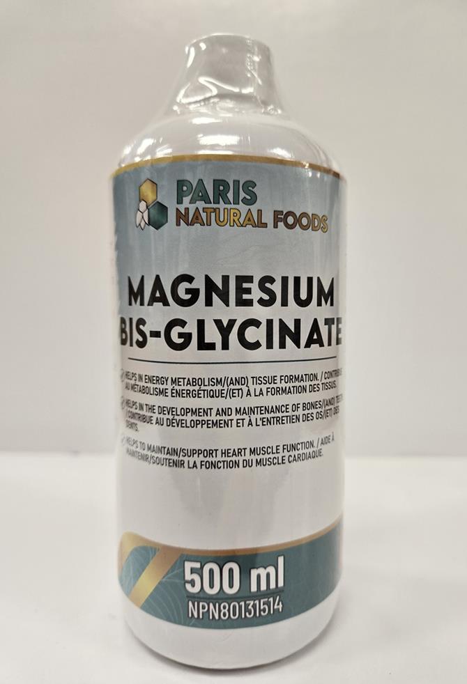 Paragon Health Foods Magnesium Bisglycinate 500ml