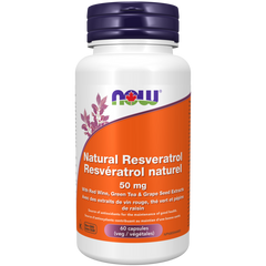 NOW Natural Resveratrol 50mg 60Vcaps