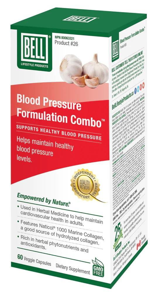 BELL Blood Pressure Formulation Combo 687mg 60caps