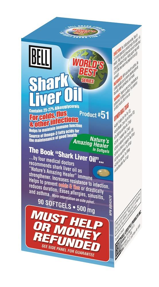 BELL Shark Liver Oil 500mg 90caps