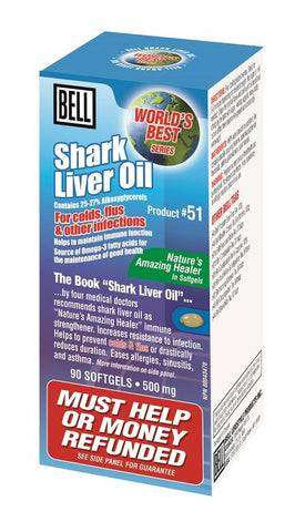 BELL Shark Liver Oil 500mg 90caps