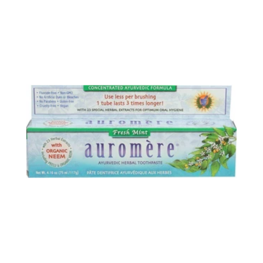 Auromere Fresh Mint Ayurvedic Toothpaste