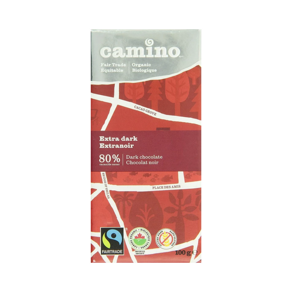 Camino Panama Extra Dark Chocolate Bar 80% Cocoa 100G