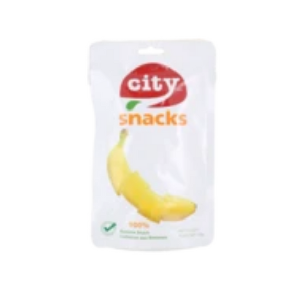 City Snacks Banana Flavoured Freeze Dried Fruit Snacks 18G