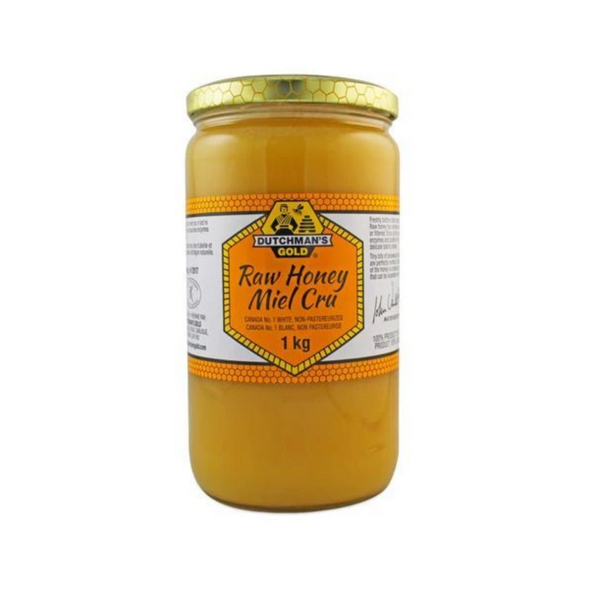 Dutchman's Gold Raw Non-Pasteurized White Honey 1 KG