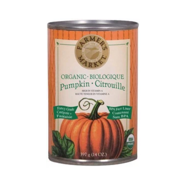 Farmer's Market Foods Organic Canned Pumpkin Puree 397G