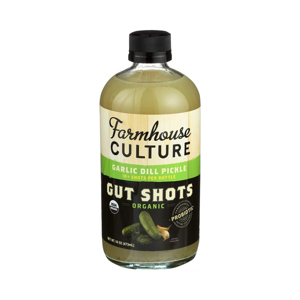 Farmhouse Culture Gut Shots Organic Garlic Dill Pickle 473ML