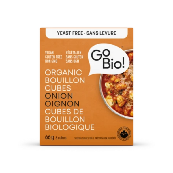 GoBio! Organic Bouillon Cubes Yeast Free Onion 6 Cubes