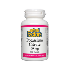 Natural Factors Potassium Citrate 99MG 180 tabs