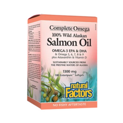 Natural Factors Wild Alaskan Salmon Oil 180+40Softgels