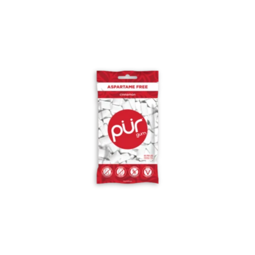 PUR Cinnamon Gum (Aspartame Free) 55 Pieces