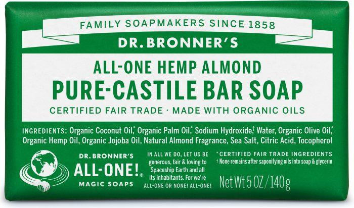Dr. Bronner Pure-Castille Bar Soap Almond