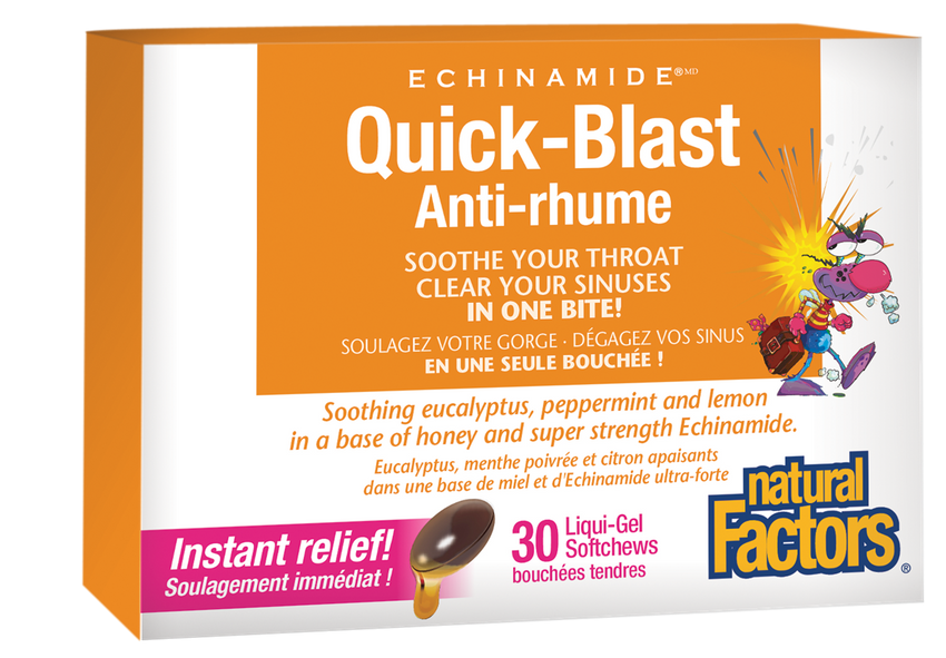 Natural Factors Quick-Blast 30 Liquid Chews