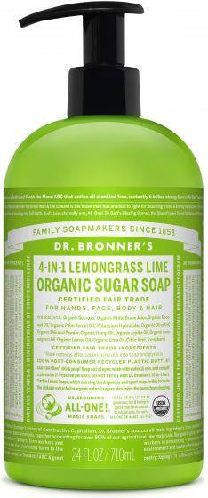 Dr. Bronner Organic Sugar Soaps Lemongrass 710ml