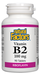 NATURAL FACTORS VITAMIN B2 90TABS