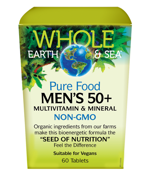 Whole Earth and Sea Pure Food Men's 50+ 60 Tabs