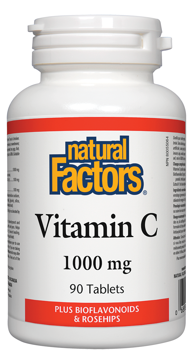 Natural Factors Vitamin C 500Mg · Plus Bioflavonoids & Rosehips 90 Tablets