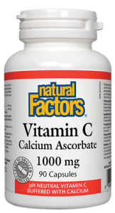 NATURAL FACTORS VITAMIN C 1000MG 90CAPSULES (CALCIUM ASCORBATE)