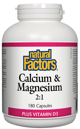 Natural Factors Cal-Mag 2:1 180Cap