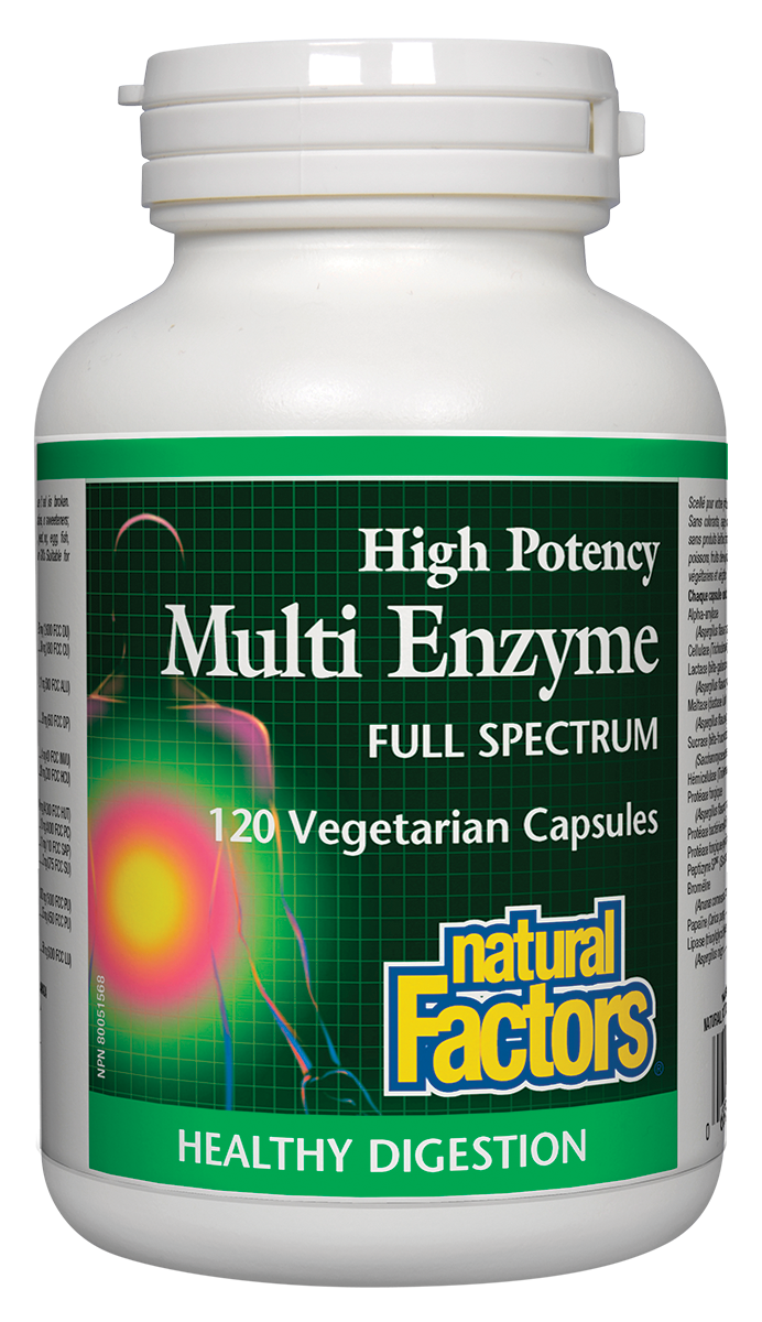 Natural Factors Multi Enzyme 120Cap