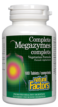 Natural Factors Complete Megazymes 180Tab