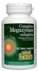 Natural Factors Complete Megazymes 180Tab