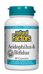 Natural Factors Acidophilus & Bifidus 90Cap