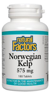 Natural Factors Norwegian Kelp 575Mg 180Tabs