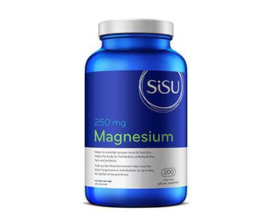 SISU Magnesium 250mg 200Vcaps