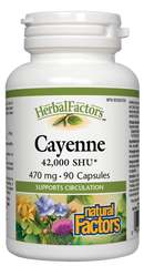 Natural Factors Cayenne 90Cap