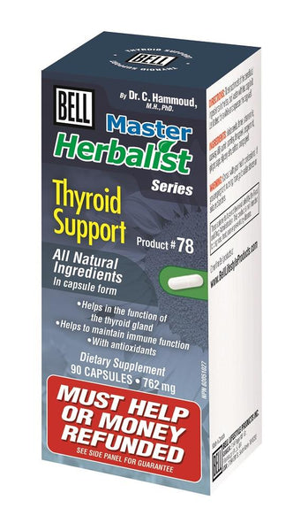 BELL Thyroid Support 762mg 90caps