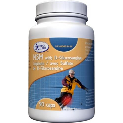 Omega Alpha MSM with D-Glucosamine Sulphate 90Caps
