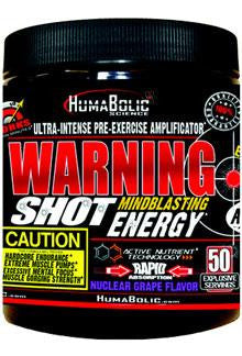 HumaBolic Warning Shot Pre-Workout Nuclear Grape 300g