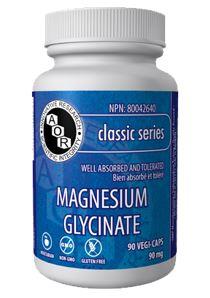 AOR Magnesium Glycinate 90mg 90Vcaps