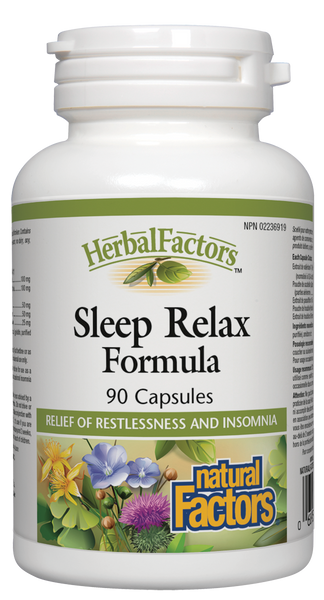 NATURAL FACTORS SLEEP RELAX FORMULA 90CAPS