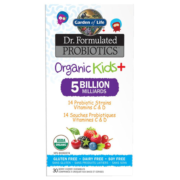 Garden of Life Dr. Formulated Organic Kids 5 Billion 30Chewables