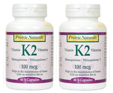 Prairie Naturals Vitamin K2 Duo Pack 60Vcaps