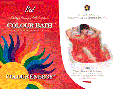 Colour Energy Red Colour Bath